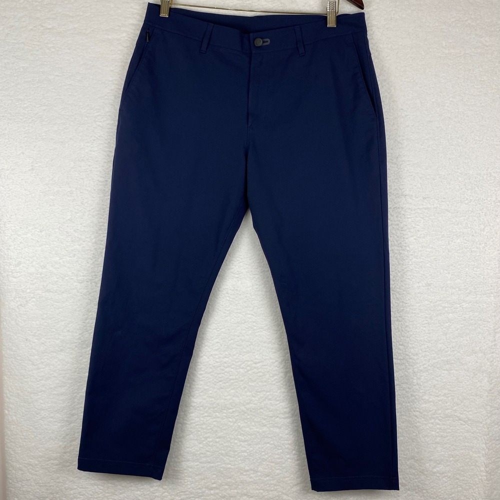 Public Rec All Day Every Day Pants Mens 33/28 Navy Blue Technical Tapered Chino